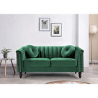 Hills Tufted Back Nailhead 2PCS Living Room set