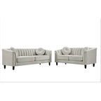 Hills Tufted Back Nailhead 2PCS Living Room set