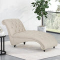 Varnell Contemporary Button Tufted Chaise Lounge by Christopher Knight Home - 64.25  L x 29.00  W x 33.75  H