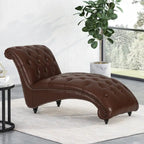 Varnell Contemporary Button Tufted Chaise Lounge by Christopher Knight Home - 64.25  L x 29.00  W x 33.75  H