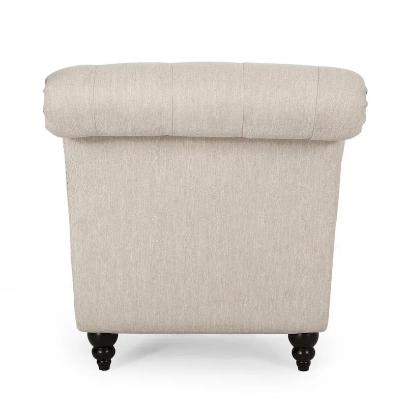 Varnell Contemporary Button Tufted Chaise Lounge by Christopher Knight Home - 64.25  L x 29.00  W x 33.75  H
