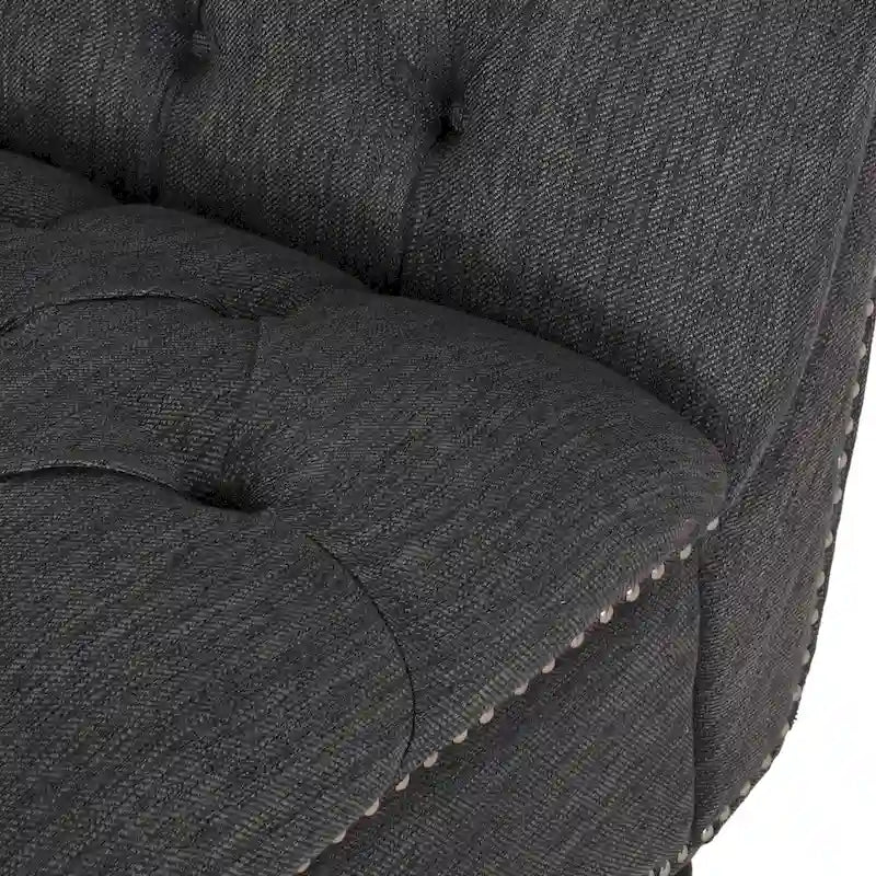 Varnell Contemporary Button Tufted Chaise Lounge by Christopher Knight Home - 64.25  L x 29.00  W x 33.75  H