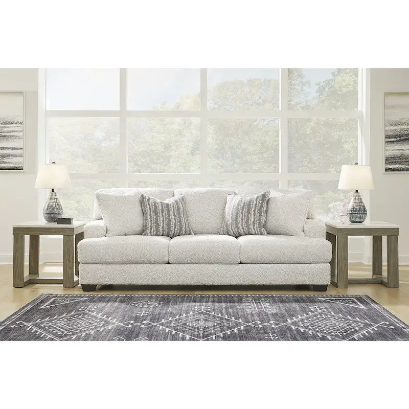 Signature Design by Ashley Brebryan White Sofa - 95W x 45D x 39H