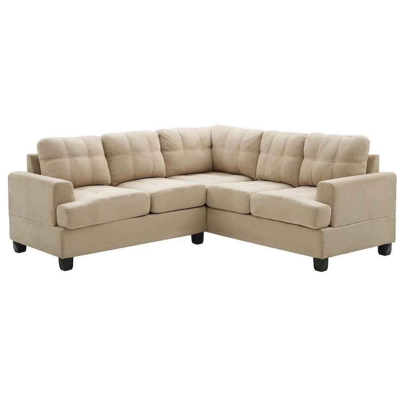 Sandridge 80 in. W 2-piece Microfiber L Shape Sectional Sofa - 80L x 80W x 36H