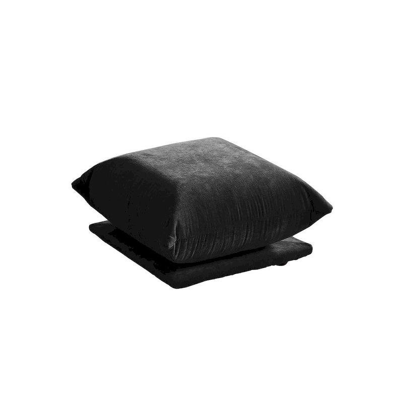 L-Shaped Sectional Sofa, Minimalist Chenille Modular Sofas Couches With Ottoman