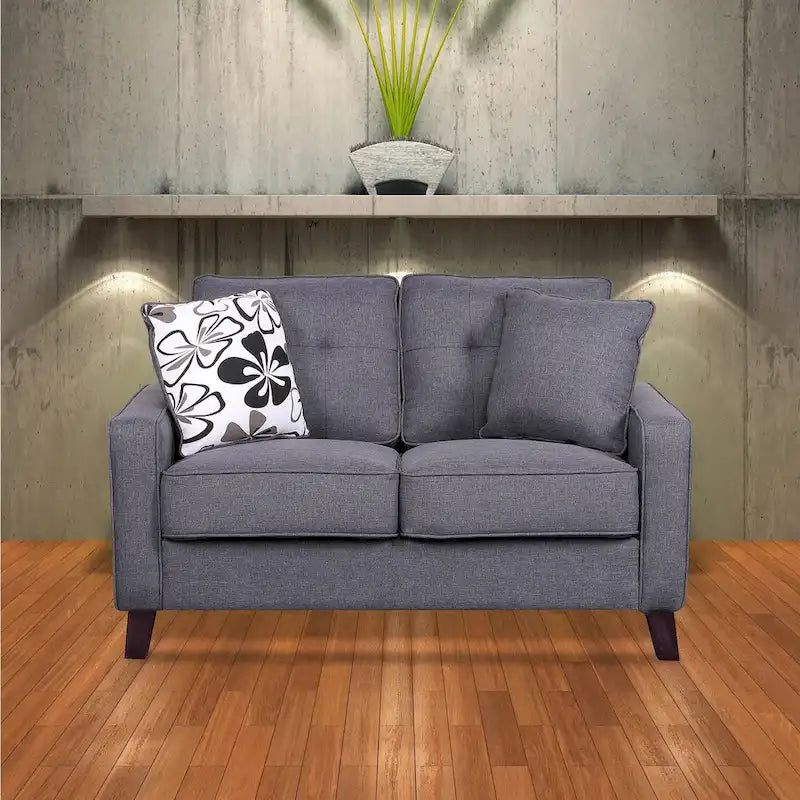 Mid-century Fabric Loveseat