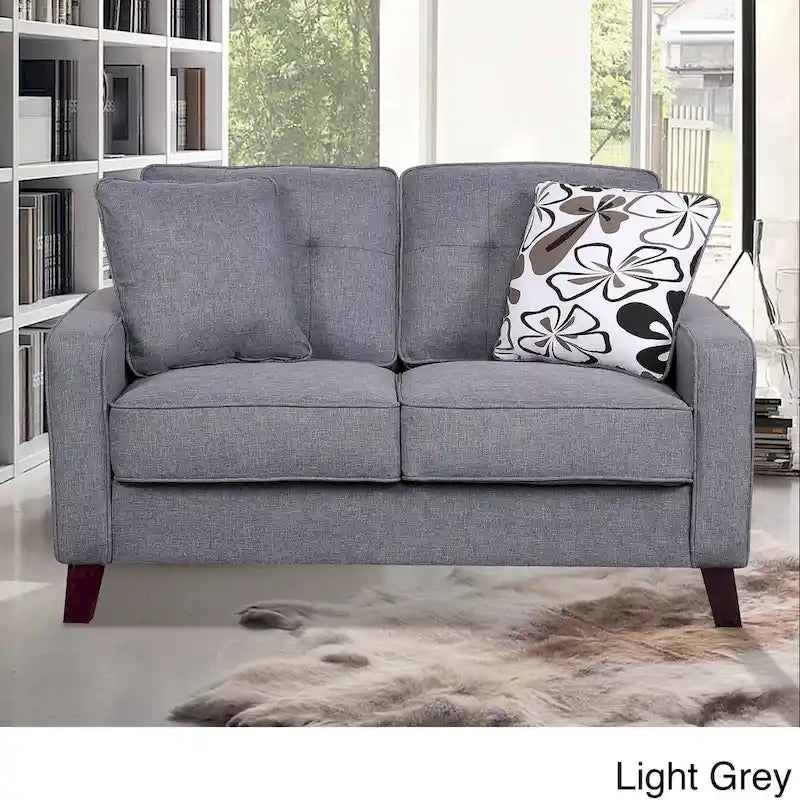 Mid-century Fabric Loveseat