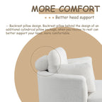 39W Moon Upholstered Swivel Accent Barrel Chair with Storage Ottoman for Living Room - 51 x 39 x 30.5