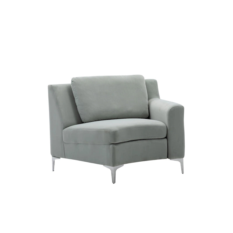 136  Velvet Semicircle couch Modular Curve Sectional Sofa