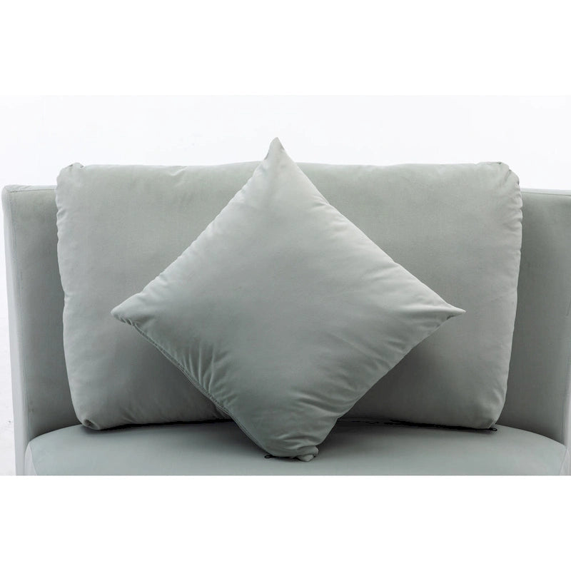 136  Velvet Semicircle couch Modular Curve Sectional Sofa