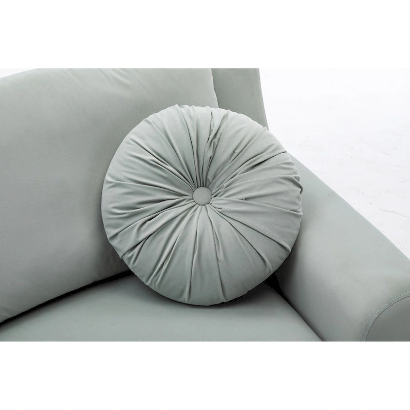 136  Velvet Semicircle couch Modular Curve Sectional Sofa