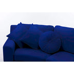 136  Velvet Semicircle couch Modular Curve Sectional Sofa