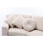 136  Velvet Semicircle couch Modular Curve Sectional Sofa