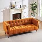 Confor Modern Chesterfield Velvet Living Room Couch