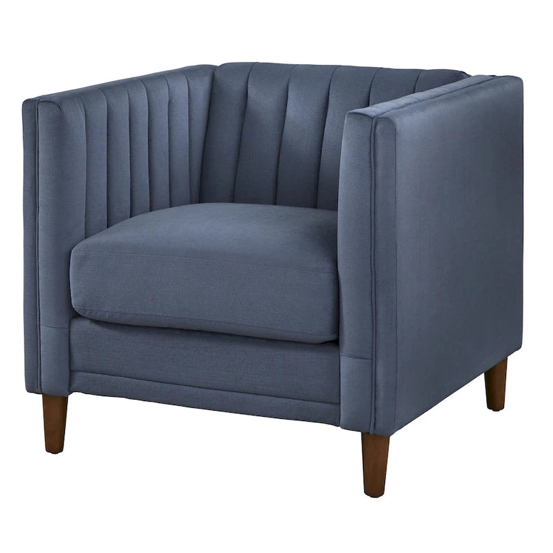 Lifestorey Paxton Channel Stitch Tuxedo Chair
