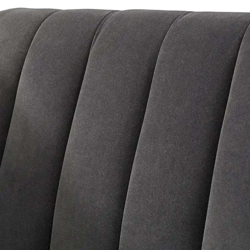 Lifestorey Paxton Channel Stitch Tuxedo Chair
