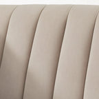 Lifestorey Paxton Channel Stitch Tuxedo Chair