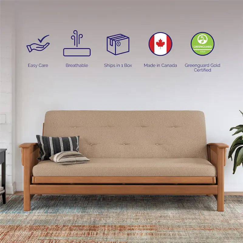 DHP Trule 6-Inch Bonnell Coil Futon Mattress