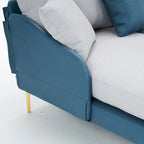 Ouyessir U-Shape Sectional Sofa 4-Seat Couch with Double Chaise Lounge
