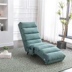 Modern Tufted Oversized Chaise Lounge Massage Chair For Living Room, Bedroom