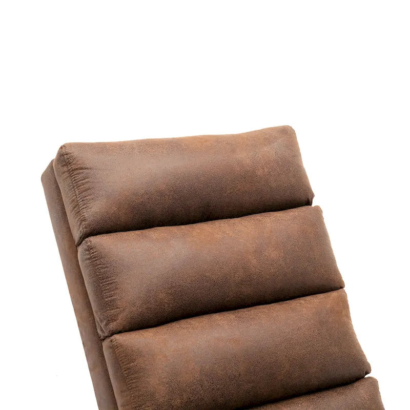 Modern Tufted Oversized Chaise Lounge Massage Chair For Living Room, Bedroom