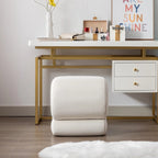 Velvet Fabric S-shape Ottoman Makeup Stool Footstool