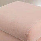 Velvet Fabric S-shape Ottoman Makeup Stool Footstool