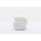 Modern S-shape Ottoman Makeup Stool Footstool for Living Room,Bedroom