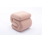 Modern S-shape Ottoman Makeup Stool Footstool for Living Room,Bedroom