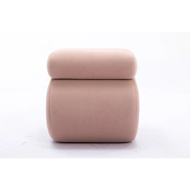 Modern S-shape Ottoman Makeup Stool Footstool for Living Room,Bedroom