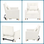 Aukfa Sleeper Chair Bed Convertible Single Sofa Chair with Pillow