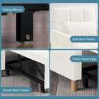 Aukfa Sleeper Chair Bed Convertible Single Sofa Chair with Pillow