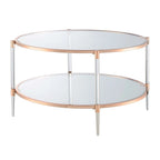 Convenience Concepts Royal Crest 2 Tier Acrylic Glass Coffee Table