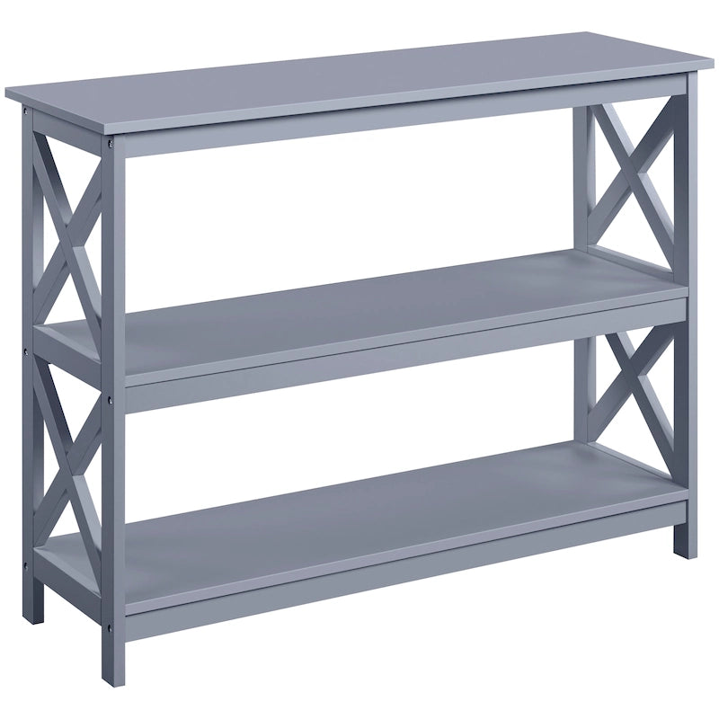 Yaheetech X-Design 3 Tiers Wooden Entryway Console Table