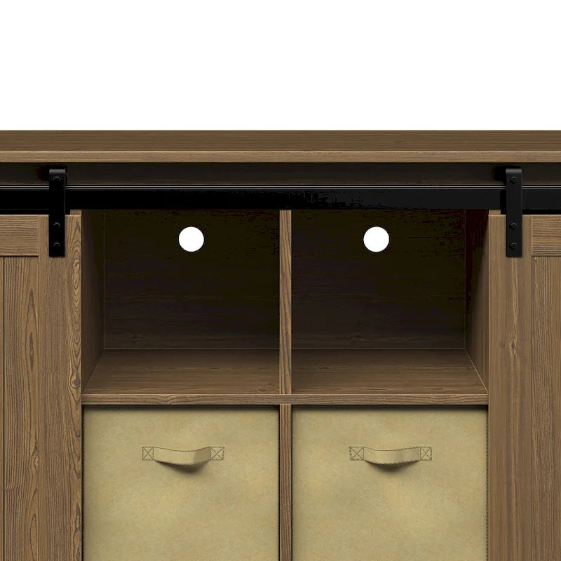 Bridgevine Home Lincoln Farmhouse 60 Inch TV Stand Console for TVs up to 64 inches