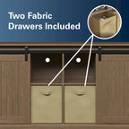 Bridgevine Home Lincoln Farmhouse 60 Inch TV Stand Console for TVs up to 64 inches