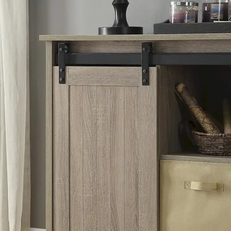 Bridgevine Home Lincoln Farmhouse 60 Inch TV Stand Console for TVs up to 64 inches