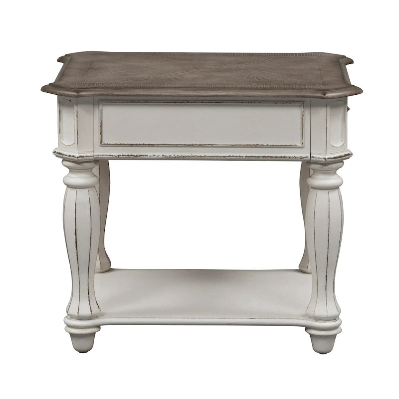 Magnolia Manor Antique White 3 Piece Set (1-Cocktail 2-End Tables)