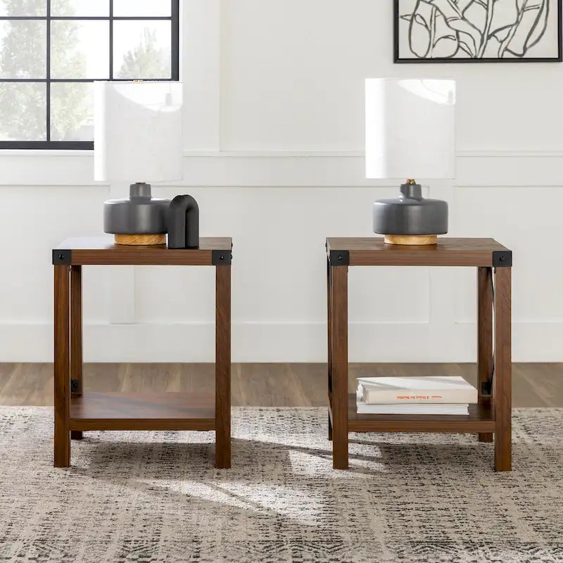 Middlebrook Kujawa 18-inch X-side Accent Table (Set of 2)