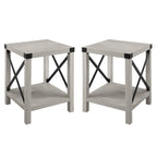 Middlebrook Kujawa 18-inch X-side Accent Table (Set of 2)