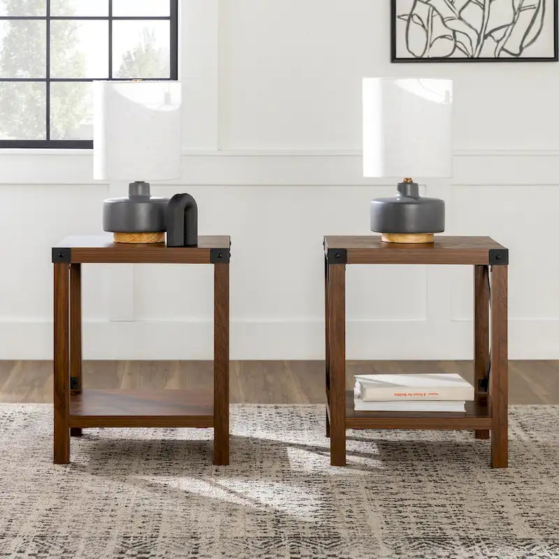 Middlebrook Kujawa 18-inch X-side Accent Table (Set of 2)