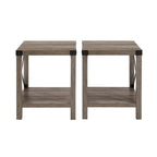 Middlebrook Kujawa 18-inch X-side Accent Table (Set of 2)