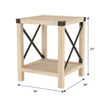 Middlebrook Kujawa 18-inch X-side Accent Table (Set of 2)
