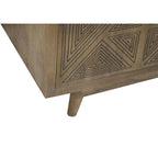 Bidi Mid-Century Modern 56-inch Wood 2-Open Shelf TV Stand by Furniture of America
