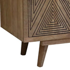 Bidi Mid-Century Modern 56-inch Wood 2-Open Shelf TV Stand by Furniture of America