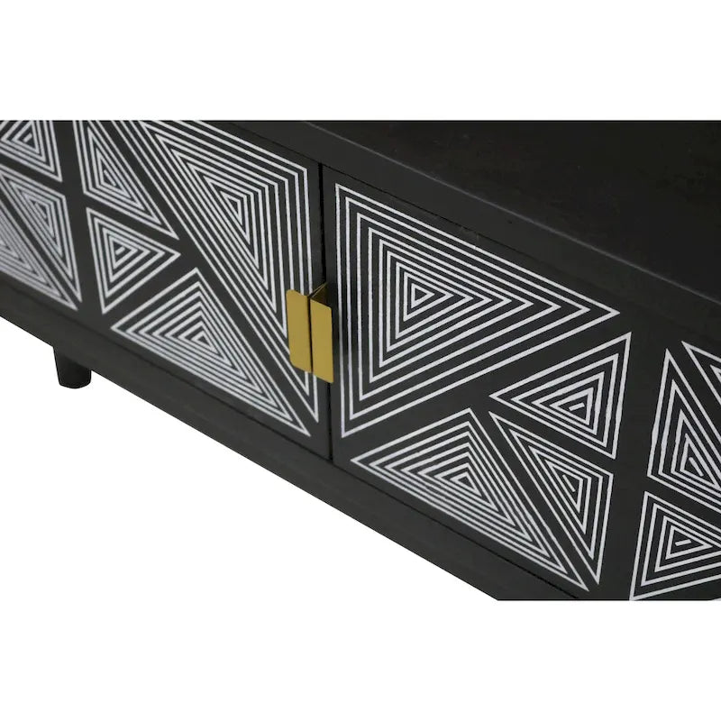 Bidi Mid-Century Modern 56-inch Wood 2-Open Shelf TV Stand by Furniture of America