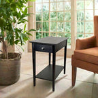 Solid Bamboo Recliner Table with Drawer