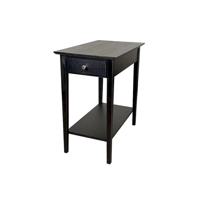 Solid Bamboo Recliner Table with Drawer