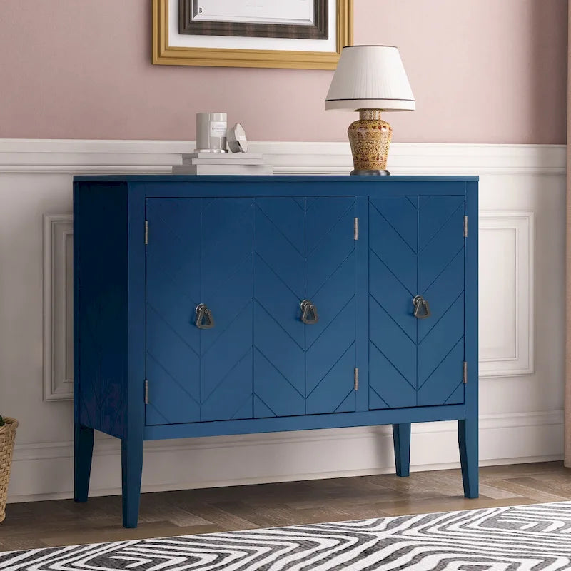 Entryway Living Room Bedroom Storage Cabinet with Adjustable Shelf