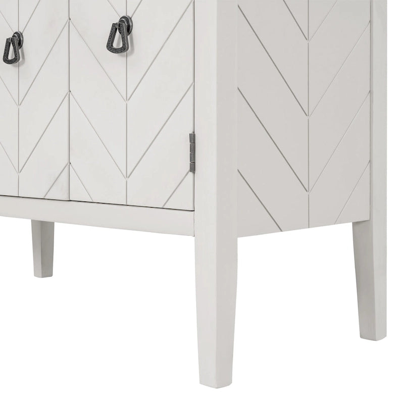 Entryway Living Room Bedroom Storage Cabinet with Adjustable Shelf